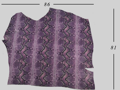 Violet printed boa