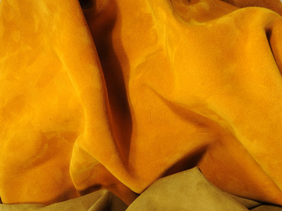 Light split leather with a soft hand. Used for dresses.